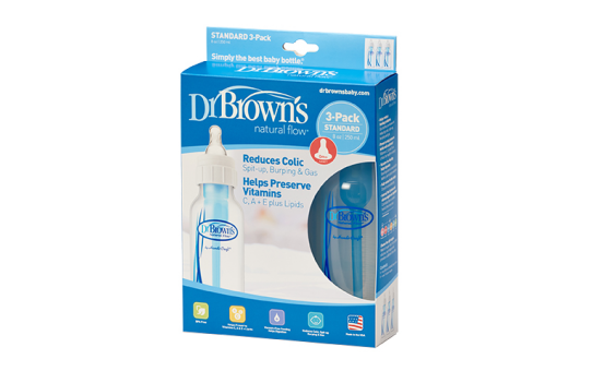 Набор антиколиковых бутылочек Dr.Brown’s, с узким горлышком, 3 шт.